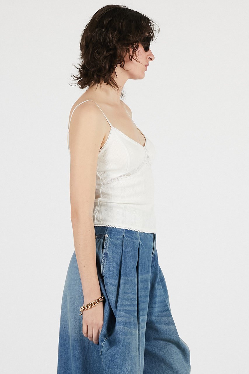 【プランク プロジェクト/PRANK PROJECT】のアイレットレースカップインキャミ / Eyelet Lace Cup-In Cami 人気、トレンドファッション・服の通販 founy(ファニー) 　ファッション　Fashion　レディースファッション　Fashion for Women　トップス・カットソー　Cut & Sew Tops　キャミソール&ノースリーブ　Camisoles & Sleeveless Tops　シャツ・ブラウス・オフィスカジュアル　Elegant Blouses & Button-Ups　ロングTシャツ・Tシャツ　Longline T-Shirts & Tees　カットソー・ベーシックTシャツ　Cut-and-Sewn Tops / Stretch Tees & Basics　インナー　Innerwear　キャミソール　Camisole, Spaghetti Strap Top　ジャケット　Jacket, Outerwear　タンク　Tank Top, Sleeveless Top　トリミング　Trimming, Decorative Edge　トレンド　Trend, Trending Now　パターン　Pattern, Design Print　メッシュ　Mesh, Net Fabric　モチーフ　Motif, Design Theme　ランジェリー　Lingerie, Intimate Wear　リボン　Ribbon, Bow　レース　Lace, Lace Fabric　エレガント 上品　Elegant　新作・新入荷　New Arrivals / New In　other-7|ID: prp329100004931990 ipo3291000000037017448