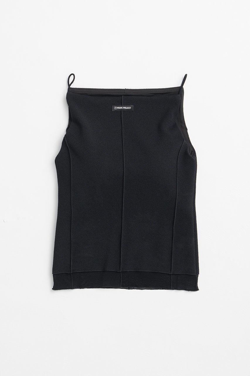 【プランク プロジェクト/PRANK PROJECT】のシアーヘムカップインキャミ / Sheer Hem Cup-In Cami インテリア・キッズ・メンズ・レディースファッション・服の通販 founy(ファニー) 　ファッション　Fashion　レディースファッション　Fashion for Women　トップス・カットソー　Cut & Sew Tops　キャミソール&ノースリーブ　Camisoles & Sleeveless Tops　シャツ・ブラウス・オフィスカジュアル　Elegant Blouses & Button-Ups　ロングTシャツ・Tシャツ　Longline T-Shirts & Tees　カットソー・ベーシックTシャツ　Cut-and-Sewn Tops / Stretch Tees & Basics　インナー　Innerwear　カットソー　Cut and Sewn Top　キャミソール　Camisole, Spaghetti Strap Top　シアー　Sheer, See-Through　ジャケット　Jacket, Outerwear　ジョーゼット　Georgette, Semi-Sheer Fabric　ストレッチ　Stretch, Stretchy Fabric　タンク　Tank Top, Sleeveless Top　ラップ　Wrap, Wrap Design　新作・新入荷　New Arrivals / New In　BLK(ブラック)|ID: prp329100004931991 ipo3291000000037017451