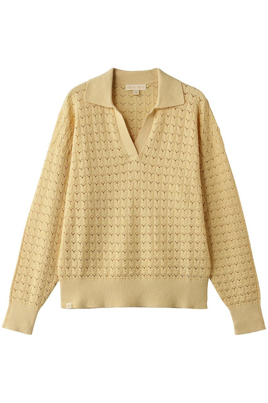 【ベアフット ドリームズ/BAREFOOT DREAMS】のヘザードコットン チューリップ ポインテル カラードプルオーバー インテリア・キッズ・メンズ・レディースファッション・服の通販 founy(ファニー) 　ファッション　Fashion　レディースファッション　Fashion for Women　トップス・カットソー　Cut & Sew Tops　シャツ・ブラウス・オフィスカジュアル　Elegant Blouses & Button-Ups　ロングTシャツ・Tシャツ　Longline T-Shirts & Tees　カジュアルプルオーバー・ニットトップス　Pullovers & Knit Tops / Casual Pullovers　カットソー・ベーシックTシャツ　Cut-and-Sewn Tops / Stretch Tees & Basics　スリーブ　Sleeve, Long Sleeve / Short Sleeve　チューリップ　Tube, Tube Top　ロング　Long, Long-Length　夏　Summer　新作・新入荷　New Arrivals / New In　春　Spring　S/S・春夏　SS, Spring/Summer, Warm Season　透かし　Cut-Out, Lacework　イエロー|ID: prp329100004931998 ipo3291000000037017519