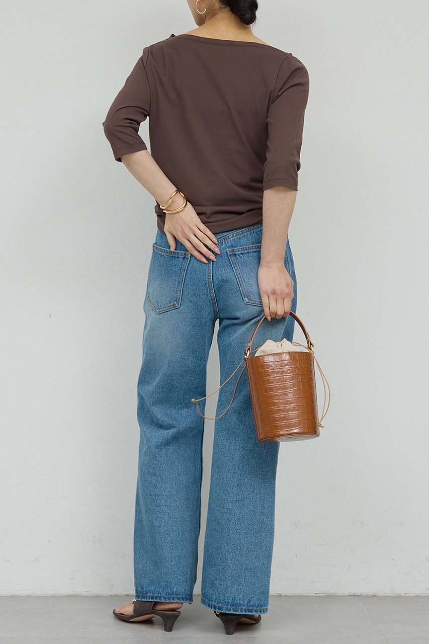 【ガリャルダガランテ/GALLARDAGALANTE】の2WAY ハーフスリーブカットソー 人気、トレンドファッション・服の通販 founy(ファニー) 　ファッション　Fashion　レディースファッション　Fashion for Women　トップス・カットソー　Cut & Sew Tops　シャツ・ブラウス・オフィスカジュアル　Elegant Blouses & Button-Ups　ロングTシャツ・Tシャツ　Longline T-Shirts & Tees　カットソー・ベーシックTシャツ　Cut-and-Sewn Tops / Stretch Tees & Basics　カットソー　Cut and Sewn Top　ショート　Short, Short Length　スリーブ　Sleeve, Long Sleeve / Short Sleeve　ドレープ　Drape, Draping Fabric　新作・新入荷　New Arrivals / New In　other-4|ID: prp329100004931999 ipo3291000000037017530