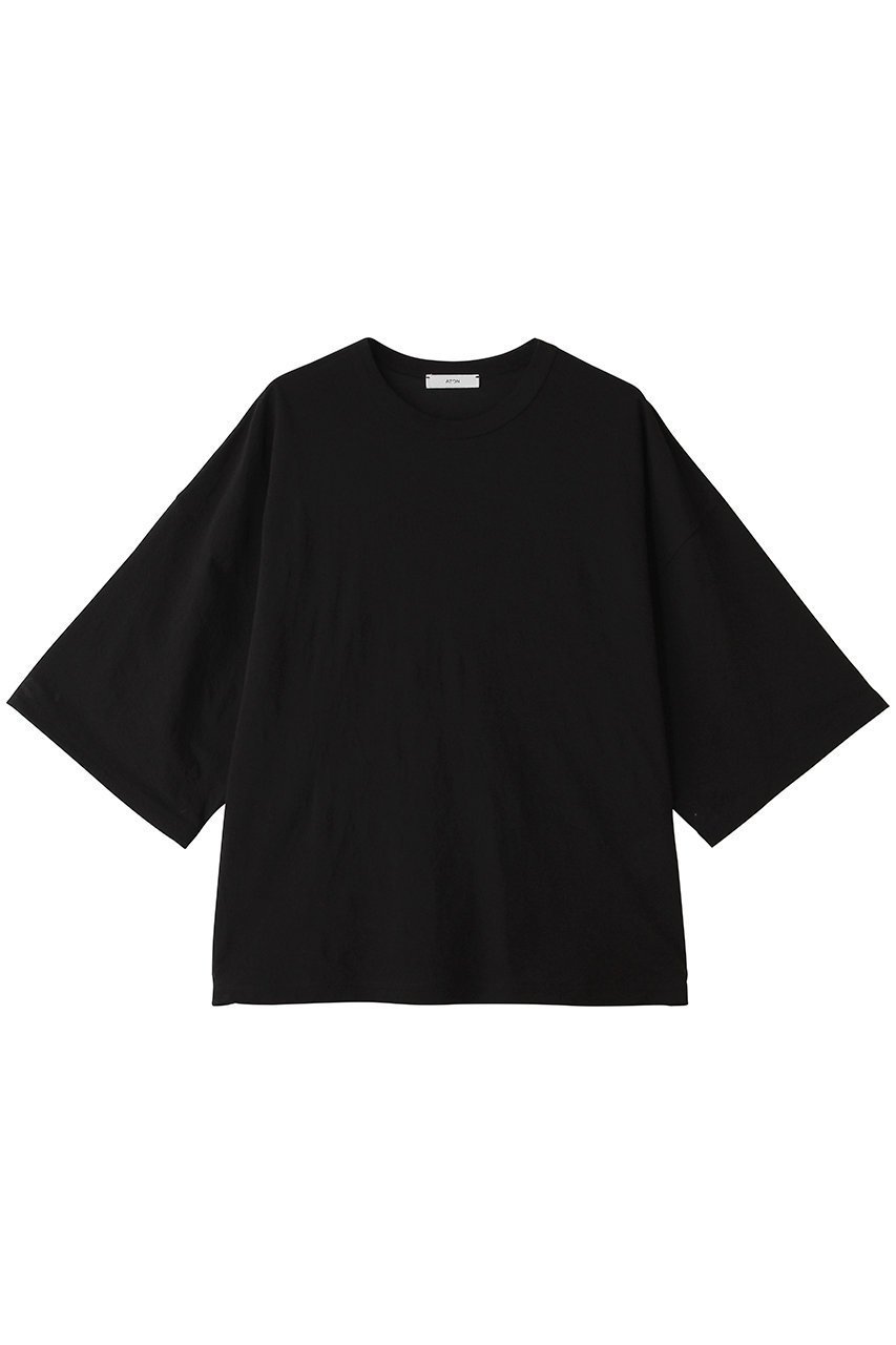 【エイトン/ATON】のSHRINK FRESCA ジャージー ワイド スリーブ Tシャツ 人気、トレンドファッション・服の通販 founy(ファニー) 　ファッション　Fashion　レディースファッション　Fashion for Women　トップス・カットソー　Cut & Sew Tops　シャツ・ブラウス・オフィスカジュアル　Elegant Blouses & Button-Ups　ロングTシャツ・Tシャツ　Longline T-Shirts & Tees　カットソー・ベーシックTシャツ　Cut-and-Sewn Tops / Stretch Tees & Basics　インド　Indian Textile　ショート　Short, Short Length　スリーブ　Sleeve, Long Sleeve / Short Sleeve　テーパード　Tapered, Tapered Pants　バランス　Balance, Style Balance　ボトム　Bottoms, Lower Wear　ワイド　Wide, Wide Fit　新作・新入荷　New Arrivals / New In　 other-1|ID: prp329100004932000 ipo3291000000037017534