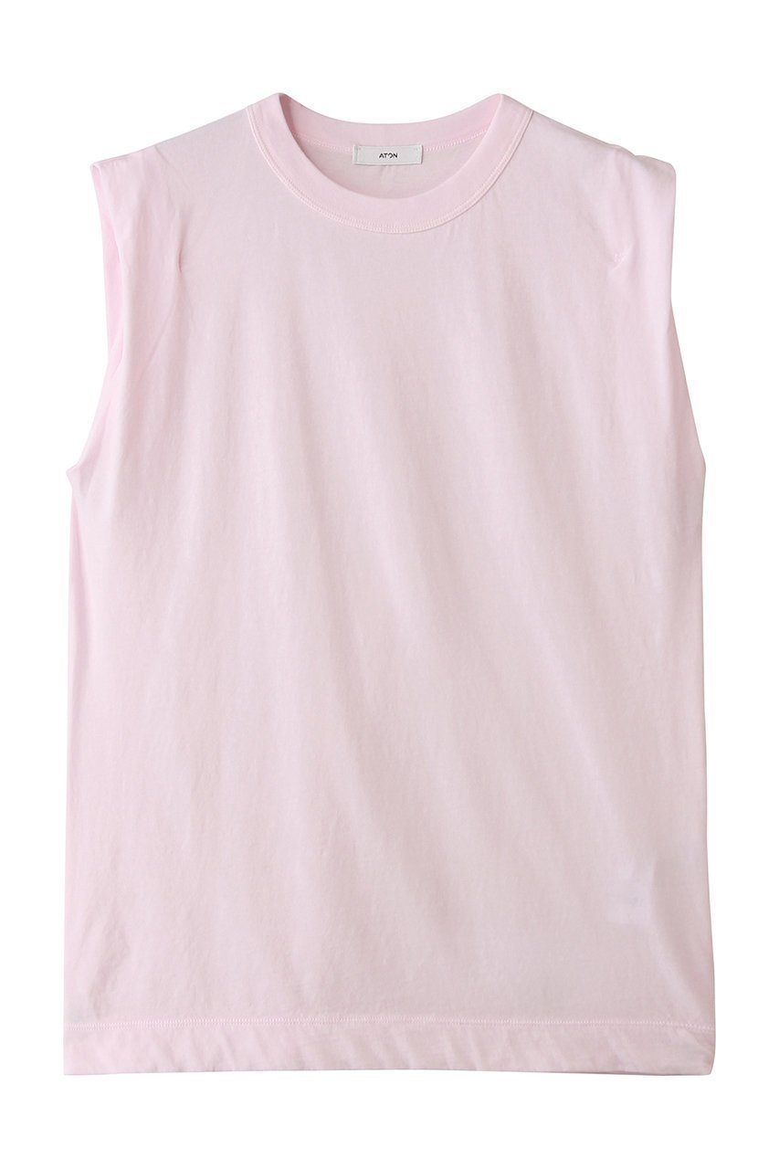 【エイトン/ATON】のFRESCA SINGLE ジャージー タンクトップ インテリア・キッズ・メンズ・レディースファッション・服の通販 founy(ファニー) 　ファッション　Fashion　レディースファッション　Fashion for Women　トップス・カットソー　Cut & Sew Tops　キャミソール&ノースリーブ　Camisoles & Sleeveless Tops　シャツ・ブラウス・オフィスカジュアル　Elegant Blouses & Button-Ups　ロングTシャツ・Tシャツ　Longline T-Shirts & Tees　カットソー・ベーシックTシャツ　Cut-and-Sewn Tops / Stretch Tees & Basics　インド　Indian Textile　キャミソール　Camisole, Spaghetti Strap Top　タンク　Tank Top, Sleeveless Top　夏　Summer　新作・新入荷　New Arrivals / New In　ピンク|ID: prp329100004932001 ipo3291000000037017543