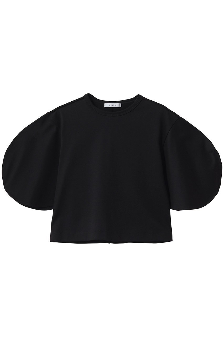 【チノ/CINOH】のREFINA enso 円相 クロップド プルオーバー インテリア・キッズ・メンズ・レディースファッション・服の通販 founy(ファニー) 　ファッション　Fashion　レディースファッション　Fashion for Women　トップス・カットソー　Cut & Sew Tops　シャツ・ブラウス・オフィスカジュアル　Elegant Blouses & Button-Ups　ロングTシャツ・Tシャツ　Longline T-Shirts & Tees　カジュアルプルオーバー・ニットトップス　Pullovers & Knit Tops / Casual Pullovers　カットソー・ベーシックTシャツ　Cut-and-Sewn Tops / Stretch Tees & Basics　カットソー　Cut and Sewn Top　クロップド　Cropped, Short Length　コンパクト　Compact, Small Size　ショート　Short, Short Length　スリーブ　Sleeve, Long Sleeve / Short Sleeve　バランス　Balance, Style Balance　パターン　Pattern, Design Print　モチーフ　Motif, Design Theme　定番　Standard, Basic Item　新作・新入荷　New Arrivals / New In　ブラック|ID: prp329100004932003 ipo3291000000037017558