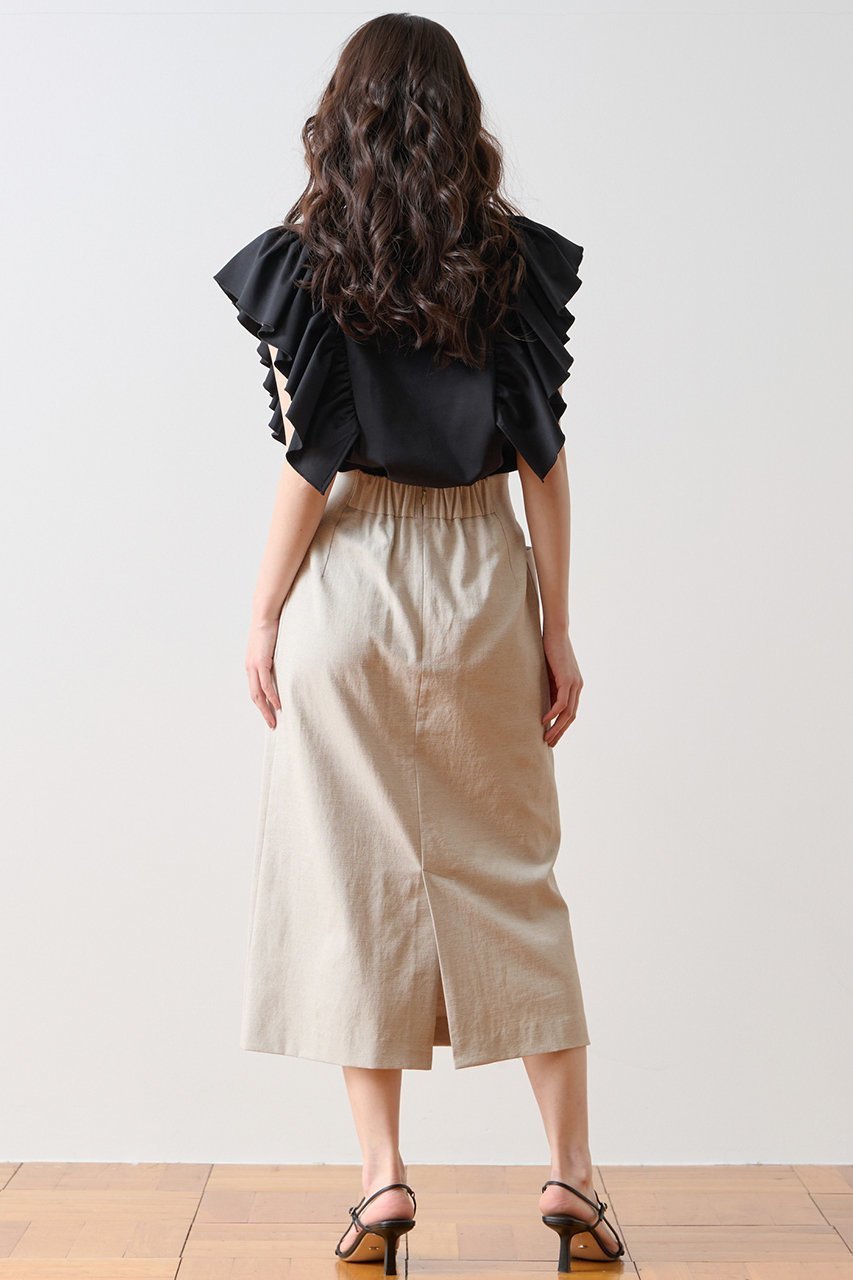 【ティアラ/Tiara】のフリルスリーブトップス 人気、トレンドファッション・服の通販 founy(ファニー) 　ファッション　Fashion　レディースファッション　Fashion for Women　トップス・カットソー　Cut & Sew Tops　シャツ・ブラウス・オフィスカジュアル　Elegant Blouses & Button-Ups　ロングTシャツ・Tシャツ　Longline T-Shirts & Tees　カットソー・ベーシックTシャツ　Cut-and-Sewn Tops / Stretch Tees & Basics　おすすめ　Recommended / Our Picks　カットソー　Cut and Sewn Top　ショート　Short, Short Length　スリーブ　Sleeve, Long Sleeve / Short Sleeve　デニム　Denim, Jeans Material　ノースリーブ　Sleeveless, No-Sleeve　フリル　Frill, Ruffle　ボトム　Bottoms, Lower Wear　夏　Summer　新作・新入荷　New Arrivals / New In　other-3|ID: prp329100004932008 ipo3291000000037017597