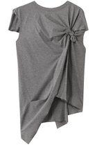 【プランク プロジェクト/PRANK PROJECT】のアシンメトリーノットトップ GRY(グレー)|ID: prp329100004932009 ipo3291000000037017601