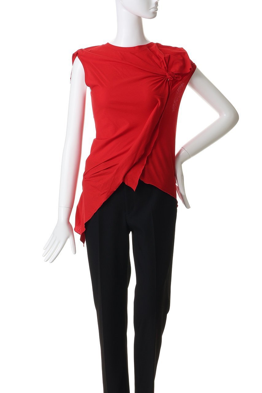 【プランク プロジェクト/PRANK PROJECT】のアシンメトリーノットトップ 人気、トレンドファッション・服の通販 founy(ファニー) 　ファッション　Fashion　レディースファッション　Fashion for Women　トップス・カットソー　Cut & Sew Tops　キャミソール&ノースリーブ　Camisoles & Sleeveless Tops　シャツ・ブラウス・オフィスカジュアル　Elegant Blouses & Button-Ups　ロングTシャツ・Tシャツ　Longline T-Shirts & Tees　カットソー・ベーシックTシャツ　Cut-and-Sewn Tops / Stretch Tees & Basics　イレギュラー　Irregular Design　キャミソール　Camisole, Spaghetti Strap Top　タンク　Tank Top, Sleeveless Top　新作・新入荷　New Arrivals / New In　other-2|ID: prp329100004932009 ipo3291000000037017603