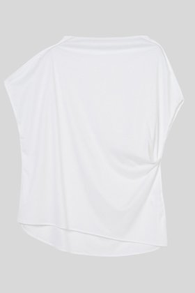 【イロット/IIROT】のサイドタック コットン トップス 人気、トレンドファッション・服の通販 founy(ファニー) ファッション Fashion レディースファッション Fashion for Women トップス・カットソー Cut & Sew Tops シャツ・ブラウス・オフィスカジュアル Elegant Blouses & Button-Ups ロングTシャツ・Tシャツ Longline T-Shirts & Tees カットソー・ベーシックTシャツ Cut-and-Sewn Tops / Stretch Tees & Basics なめらか Smooth, Silky Texture アシンメトリー Asymmetrical Style コンパクト Compact, Small Size ショート Short, Short Length シンプル Simple, Minimal スリーブ Sleeve, Long Sleeve / Short Sleeve ドレープ Drape, Draping Fabric パターン Pattern, Design Print ボトム Bottoms, Lower Wear 新作・新入荷 New Arrivals / New In |ID:prp329100004932010