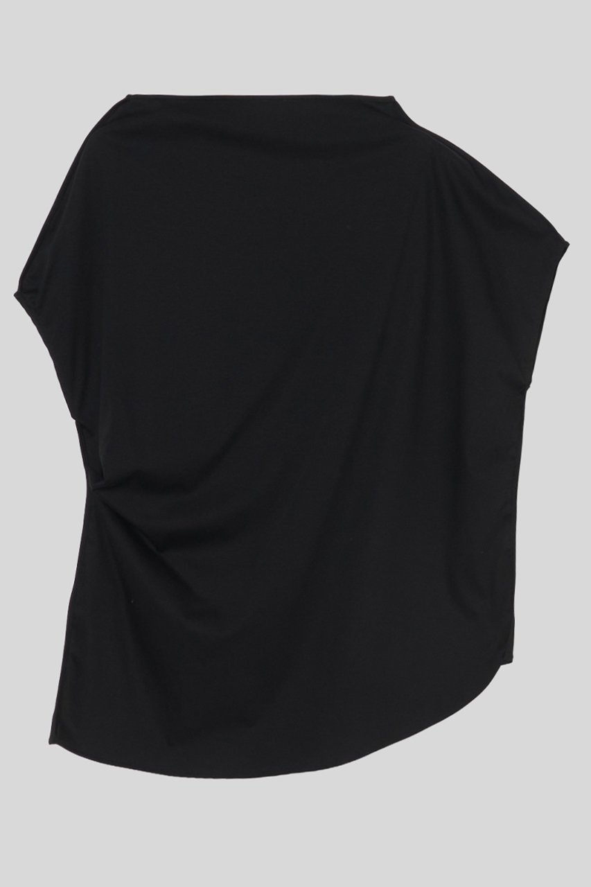 【イロット/IIROT】のサイドタック コットン トップス 人気、トレンドファッション・服の通販 founy(ファニー) 　ファッション　Fashion　レディースファッション　Fashion for Women　トップス・カットソー　Cut & Sew Tops　シャツ・ブラウス・オフィスカジュアル　Elegant Blouses & Button-Ups　ロングTシャツ・Tシャツ　Longline T-Shirts & Tees　カットソー・ベーシックTシャツ　Cut-and-Sewn Tops / Stretch Tees & Basics　なめらか　Smooth, Silky Texture　アシンメトリー　Asymmetrical Style　コンパクト　Compact, Small Size　ショート　Short, Short Length　シンプル　Simple, Minimal　スリーブ　Sleeve, Long Sleeve / Short Sleeve　ドレープ　Drape, Draping Fabric　パターン　Pattern, Design Print　ボトム　Bottoms, Lower Wear　新作・新入荷　New Arrivals / New In　other-2|ID: prp329100004932010 ipo3291000000037017611