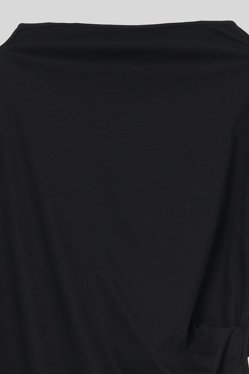 【イロット/IIROT】のサイドタック コットン トップス 人気、トレンドファッション・服の通販 founy(ファニー) 　ファッション　Fashion　レディースファッション　Fashion for Women　トップス・カットソー　Cut & Sew Tops　シャツ・ブラウス・オフィスカジュアル　Elegant Blouses & Button-Ups　ロングTシャツ・Tシャツ　Longline T-Shirts & Tees　カットソー・ベーシックTシャツ　Cut-and-Sewn Tops / Stretch Tees & Basics　なめらか　Smooth, Silky Texture　アシンメトリー　Asymmetrical Style　コンパクト　Compact, Small Size　ショート　Short, Short Length　シンプル　Simple, Minimal　スリーブ　Sleeve, Long Sleeve / Short Sleeve　ドレープ　Drape, Draping Fabric　パターン　Pattern, Design Print　ボトム　Bottoms, Lower Wear　新作・新入荷　New Arrivals / New In　other-3|ID: prp329100004932010 ipo3291000000037017612