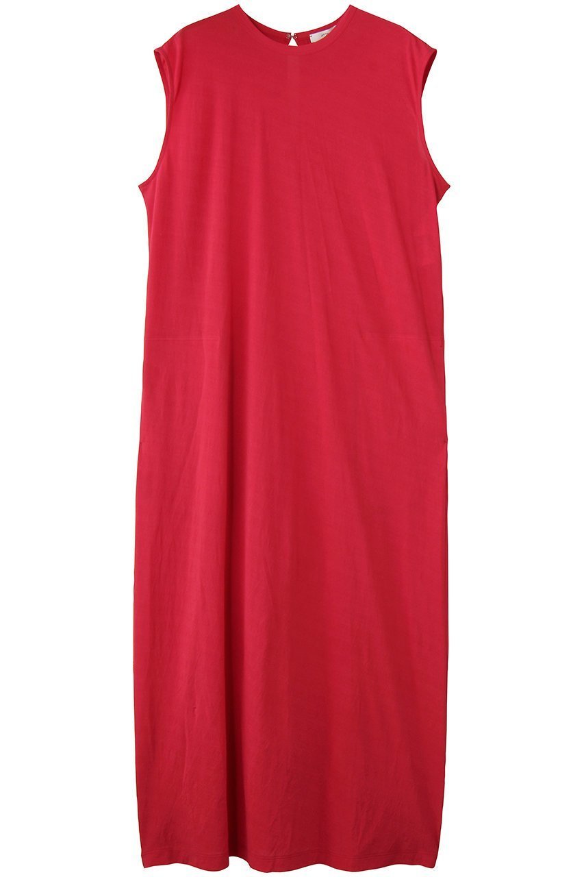 【エイトン/ATON】のSHRINK SUVIN ジャージー タンクトップ ドレス インテリア・キッズ・メンズ・レディースファッション・服の通販 founy(ファニー) 　ファッション　Fashion　レディースファッション　Fashion for Women　ワンピース　Dresses　フォーマル・パーティードレス・結婚式用ドレス　Elegant & Casual Dresses　チュニック　Tunic Tops & Dresses　シンプル　Simple, Minimal　ストレート　Straight, Straight Cut　タンク　Tank Top, Sleeveless Top　チュニック　Tunic, Long Top　ドレス　Dress, One-Piece　マキシ　Maxi, Full Length　ロング　Long, Long-Length　新作・新入荷　New Arrivals / New In　レッド|ID: prp329100004932016 ipo3291000000037017651