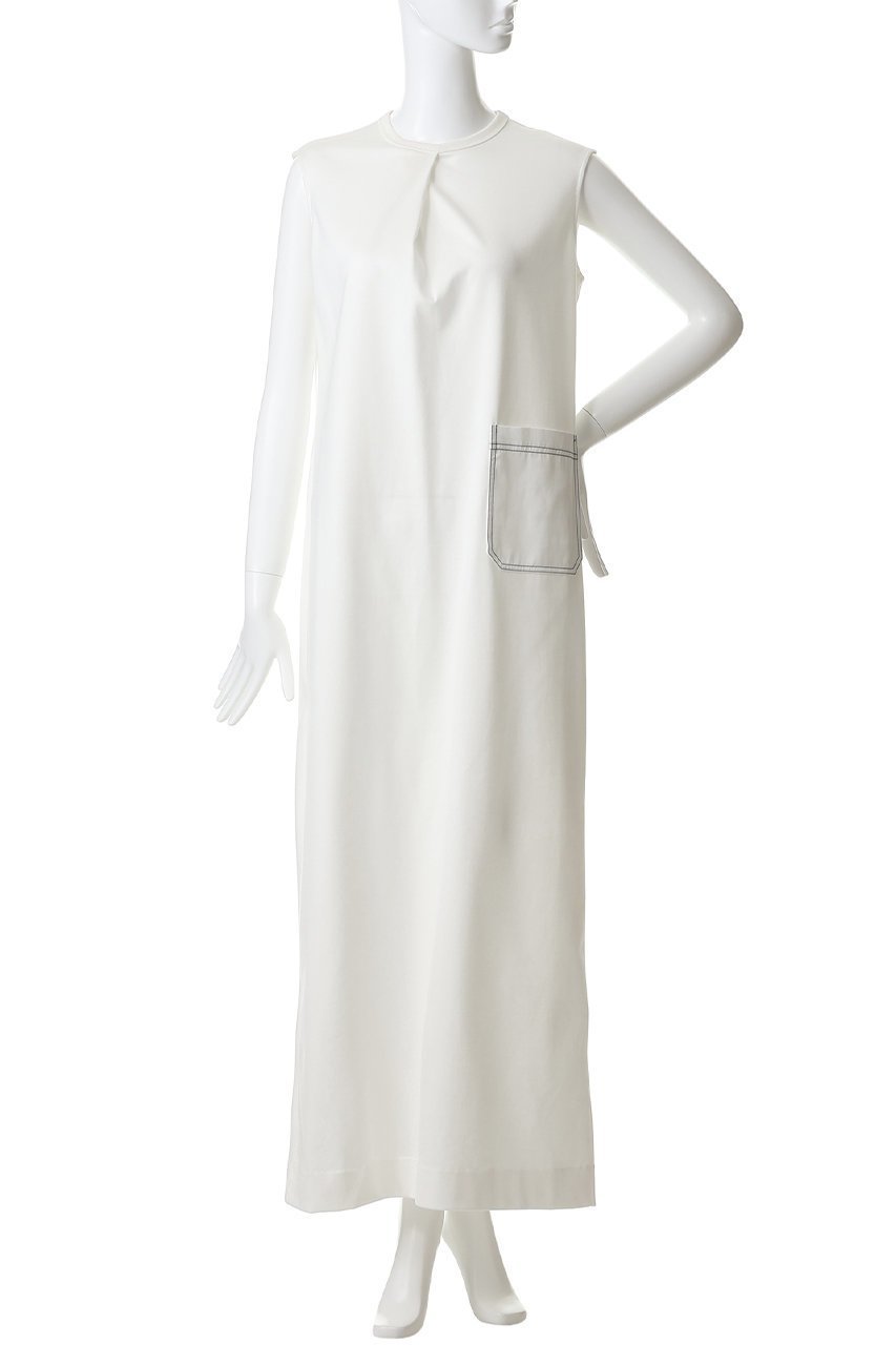 【チノ/CINOH】のREFINA ストラクチャード スリーブレス ドレス 人気、トレンドファッション・服の通販 founy(ファニー) 　ファッション　Fashion　レディースファッション　Fashion for Women　ワンピース　Dresses　フォーマル・パーティードレス・結婚式用ドレス　Elegant & Casual Dresses　チュニック　Tunic Tops & Dresses　サテン　Satin, Glossy Fabric　スリーブ　Sleeve, Long Sleeve / Short Sleeve　チュニック　Tunic, Long Top　ドレス　Dress, One-Piece　ポケット　Pocket, Pocket Detail　ロング　Long, Long-Length　定番　Standard, Basic Item　新作・新入荷　New Arrivals / New In　other-2|ID: prp329100004932018 ipo3291000000037017669