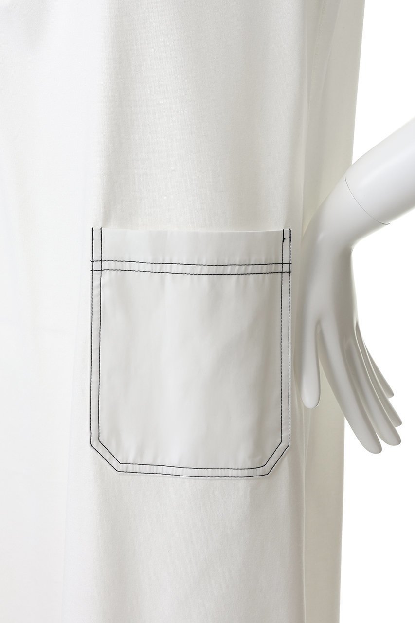 【チノ/CINOH】のREFINA ストラクチャード スリーブレス ドレス 人気、トレンドファッション・服の通販 founy(ファニー) 　ファッション　Fashion　レディースファッション　Fashion for Women　ワンピース　Dresses　フォーマル・パーティードレス・結婚式用ドレス　Elegant & Casual Dresses　チュニック　Tunic Tops & Dresses　サテン　Satin, Glossy Fabric　スリーブ　Sleeve, Long Sleeve / Short Sleeve　チュニック　Tunic, Long Top　ドレス　Dress, One-Piece　ポケット　Pocket, Pocket Detail　ロング　Long, Long-Length　定番　Standard, Basic Item　新作・新入荷　New Arrivals / New In　other-5|ID: prp329100004932018 ipo3291000000037017672