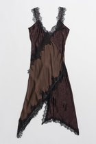 【プランク プロジェクト/PRANK PROJECT】のアシメランジェリードレス / Asymmetrical Lingerie Dress BRN(ブラウン)|ID: prp329100004932020 ipo3291000000037017684