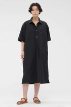 【マーガレットハウエル/MARGARET HOWELL】のCOTTON LINEN PLAIN WEAVE DRESS ブラック|ID: prp329100004932023 ipo3291000000037017713