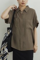 【ガリャルダガランテ/GALLARDAGALANTE】のミリタリーハーフスリーブシャツ ブラウン|ID: prp329100004932031 ipo3291000000037017767