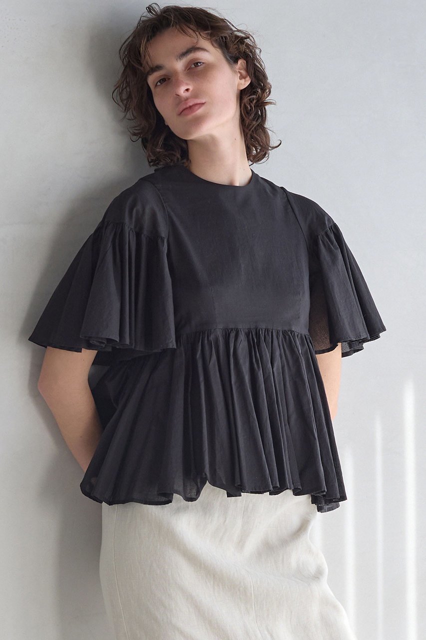 【マルティニーク/martinique】の【MARIHA】フリージアのブラウス 人気、トレンドファッション・服の通販 founy(ファニー) 　ファッション　Fashion　レディースファッション　Fashion for Women　トップス・カットソー　Cut & Sew Tops　シャツ・ブラウス・オフィスカジュアル　Elegant Blouses & Button-Ups　インド　Indian Textile　ギャザー　Gathered, Ruffled　ショート　Short, Short Length　スリーブ　Sleeve, Long Sleeve / Short Sleeve　ドロップ　Drop Shoulder, Dropped Style　フォルム　Silhouette, Form　フレア　Flare, Flared　ペプラム　Peplum, Flared Hem　ラウンド　Round, Round Neck　新作・新入荷　New Arrivals / New In　other-2|ID: prp329100004932032 ipo3291000000037017774