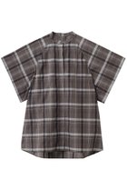 【フローレント/FLORENT】のシアーチェックブラウス ブラウン|ID: prp329100004932036 ipo3291000000037017801