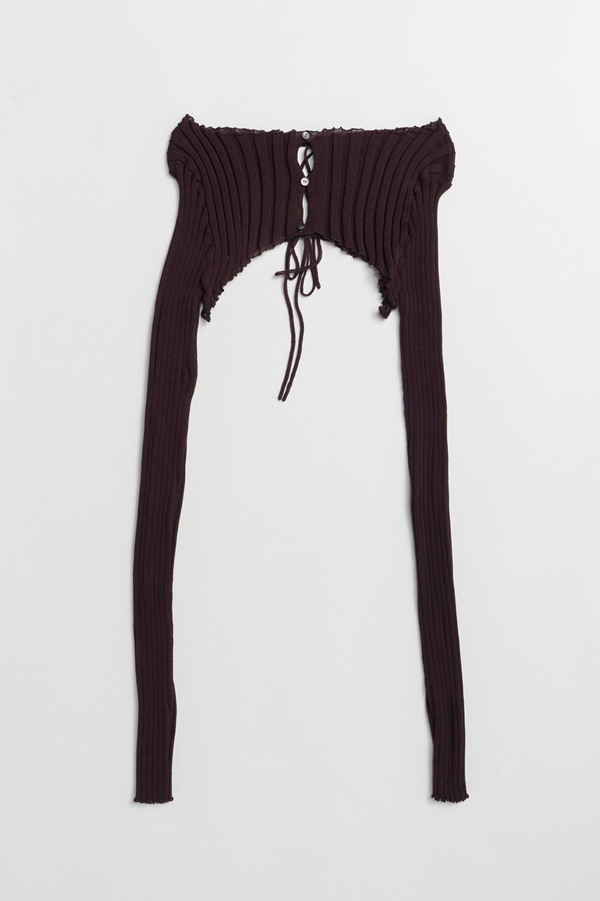 【プランク プロジェクト/PRANK PROJECT】の2WAYシアーリブボレロ / 2WAY Sheer Rib Bolero インテリア・キッズ・メンズ・レディースファッション・服の通販 founy(ファニー) 　ファッション　Fashion　レディースファッション　Fashion for Women　アウター　Coat / Outerwear Collection　ボレロ・ショート丈ジャケット / ドレス羽織りに　Boleros & Short Jackets　トップス・カットソー　Cut & Sew Tops　シャツ・ブラウス・オフィスカジュアル　Elegant Blouses & Button-Ups　おすすめ　Recommended / Our Picks　ショート　Short, Short Length　スリーブ　Sleeve, Long Sleeve / Short Sleeve　ノースリーブ　Sleeveless, No-Sleeve　リブニット　Rib Knit, Ribbed Knit　夏　Summer　新作・新入荷　New Arrivals / New In　羽織　Haori, Light Jacket　BRD(ボルドー)|ID: prp329100004932037 ipo3291000000037017811