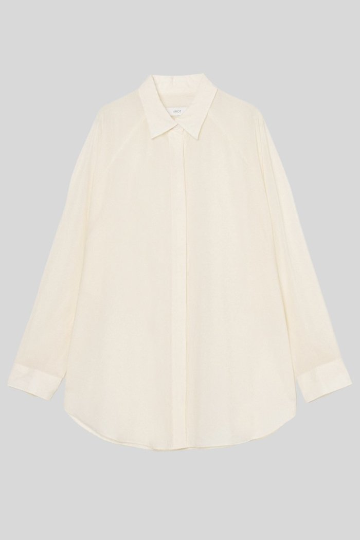 【イロット/IIROT】のライトシアー シャツ インテリア・キッズ・メンズ・レディースファッション・服の通販 founy(ファニー) https://founy.com/ ファッション Fashion レディースファッション Fashion for Women トップス・カットソー Cut & Sew Tops シャツ・ブラウス・オフィスカジュアル Elegant Blouses & Button-Ups キュプラ Cupro, Eco Fabric シアー Sheer, See-Through スリーブ Sleeve, Long Sleeve / Short Sleeve ドレープ Drape, Draping Fabric ピーチ Peach, Soft Touch フォルム Silhouette, Form ロング Long, Long-Length 新作・新入荷 New Arrivals / New In |ID: prp329100004932040 ipo3291000000037017840