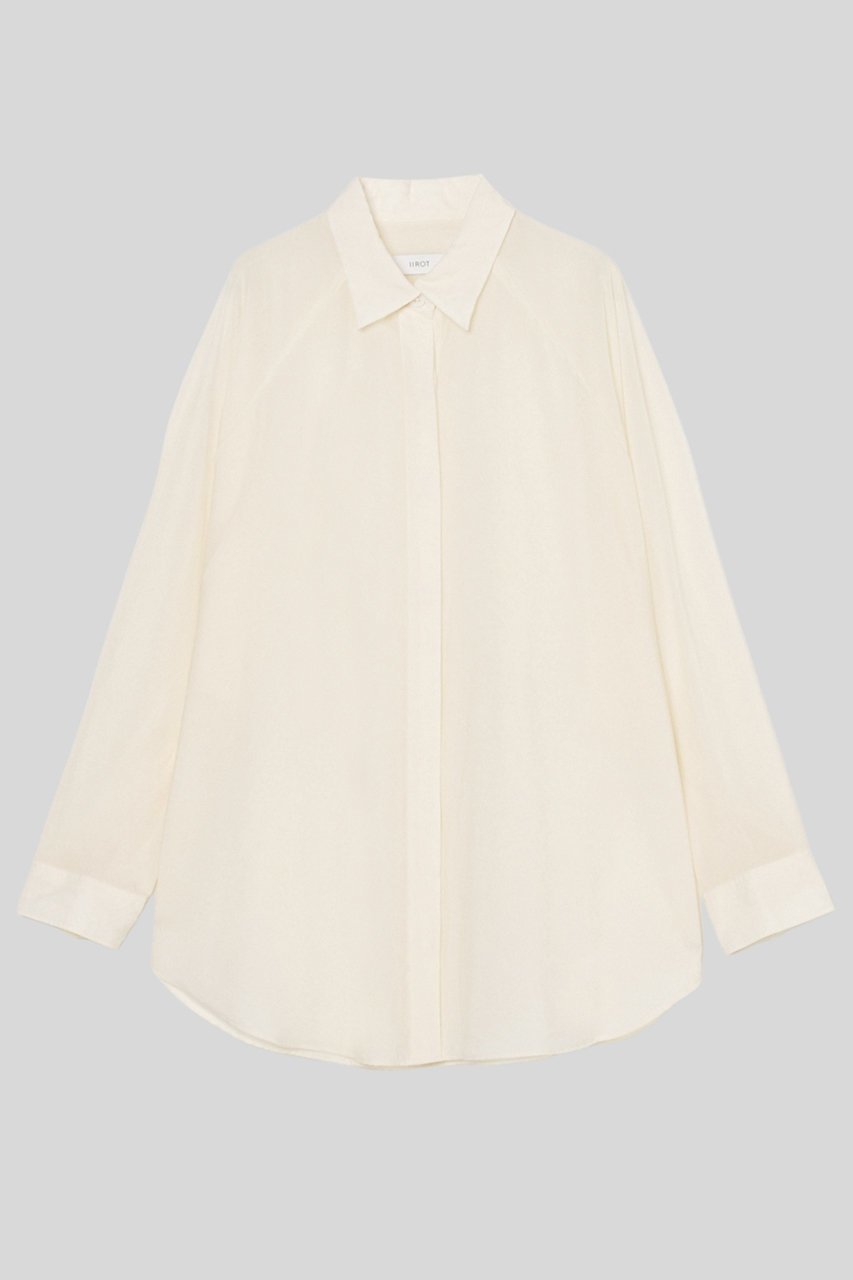 【イロット/IIROT】のライトシアー シャツ 人気、トレンドファッション・服の通販 founy(ファニー) 　ファッション　Fashion　レディースファッション　Fashion for Women　トップス・カットソー　Cut & Sew Tops　シャツ・ブラウス・オフィスカジュアル　Elegant Blouses & Button-Ups　キュプラ　Cupro, Eco Fabric　シアー　Sheer, See-Through　スリーブ　Sleeve, Long Sleeve / Short Sleeve　ドレープ　Drape, Draping Fabric　ピーチ　Peach, Soft Touch　フォルム　Silhouette, Form　ロング　Long, Long-Length　新作・新入荷　New Arrivals / New In　 other-1|ID: prp329100004932040 ipo3291000000037017840
