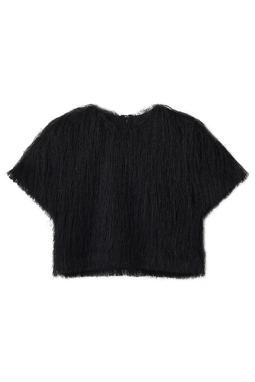 【プランク プロジェクト/PRANK PROJECT】のフェザーショートトップ インテリア・キッズ・メンズ・レディースファッション・服の通販 founy(ファニー) 　ファッション　Fashion　レディースファッション　Fashion for Women　トップス・カットソー　Cut & Sew Tops　シャツ・ブラウス・オフィスカジュアル　Elegant Blouses & Button-Ups　クロップド　Cropped, Short Length　ショート　Short, Short Length　スリーブ　Sleeve, Long Sleeve / Short Sleeve　フェザー　Feather, Feather Detail　メッシュ　Mesh, Net Fabric　夏　Summer　新作・新入荷　New Arrivals / New In　BLK(ブラック)|ID: prp329100004932041 ipo3291000000037017852