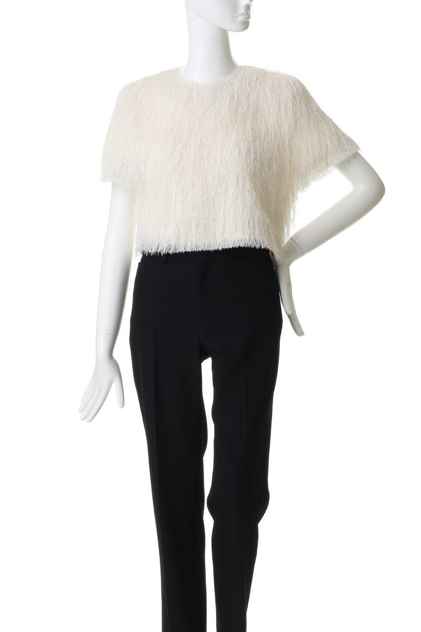 【プランク プロジェクト/PRANK PROJECT】のフェザーショートトップ 人気、トレンドファッション・服の通販 founy(ファニー) 　ファッション　Fashion　レディースファッション　Fashion for Women　トップス・カットソー　Cut & Sew Tops　シャツ・ブラウス・オフィスカジュアル　Elegant Blouses & Button-Ups　クロップド　Cropped, Short Length　ショート　Short, Short Length　スリーブ　Sleeve, Long Sleeve / Short Sleeve　フェザー　Feather, Feather Detail　メッシュ　Mesh, Net Fabric　夏　Summer　新作・新入荷　New Arrivals / New In　other-2|ID: prp329100004932041 ipo3291000000037017853