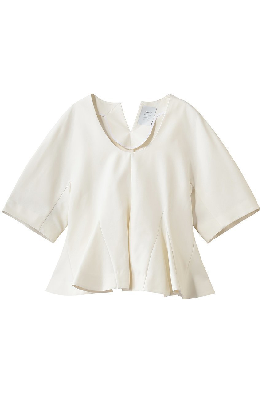 【その他のブランド/Other】のホワイトダリアブラウス インテリア・キッズ・メンズ・レディースファッション・服の通販 founy(ファニー) 　ファッション　Fashion　レディースファッション　Fashion for Women　トップス・カットソー　Cut & Sew Tops　シャツ・ブラウス・オフィスカジュアル　Elegant Blouses & Button-Ups　なめらか　Smooth, Silky Texture　ショート　Short, Short Length　スラックス　Slacks, Dress Pants　スリーブ　Sleeve, Long Sleeve / Short Sleeve　ダウン　Down, Puffer　デニム　Denim, Jeans Material　エレガント 上品　Elegant　新作・新入荷　New Arrivals / New In　オフホワイト|ID: prp329100004932044 ipo3291000000037017870