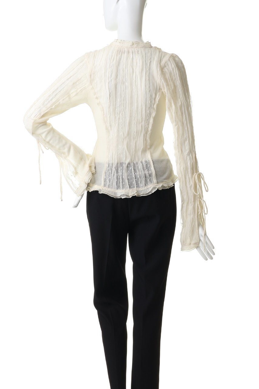 【プランク プロジェクト/PRANK PROJECT】のシアードットスリムシャツ 人気、トレンドファッション・服の通販 founy(ファニー) 　ファッション　Fashion　レディースファッション　Fashion for Women　トップス・カットソー　Cut & Sew Tops　シャツ・ブラウス・オフィスカジュアル　Elegant Blouses & Button-Ups　コンパクト　Compact, Small Size　シフォン　Chiffon, Lightweight Fabric　ジャカード／ジャガード　Jacquard, Woven Pattern　スリーブ　Sleeve, Long Sleeve / Short Sleeve　テレコ　Ribbed, Rib Stitch　ドット　Polka Dot, Dot Pattern　パーティ　Party, Party Style　フェミニン　Feminine, Girly　ロング　Long, Long-Length　新作・新入荷　New Arrivals / New In　other-4|ID: prp329100004932049 ipo3291000000037017909