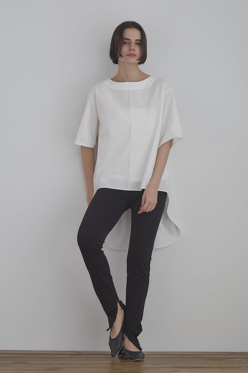 【ル フィル/LE PHIL】の《LE PHIL》SOLOTEX ブロードハーフスリーブブラウス 人気、トレンドファッション・服の通販 founy(ファニー) 　ファッション　Fashion　レディースファッション　Fashion for Women　トップス・カットソー　Cut & Sew Tops　シャツ・ブラウス・オフィスカジュアル　Elegant Blouses & Button-Ups　ショート　Short, Short Length　シンプル　Simple, Minimal　スタンダード　Standard, Basic　ストレッチ　Stretch, Stretchy Fabric　スリーブ　Sleeve, Long Sleeve / Short Sleeve　フロント　Front, Front Design　other-3|ID: prp329100004932051 ipo3291000000037017922