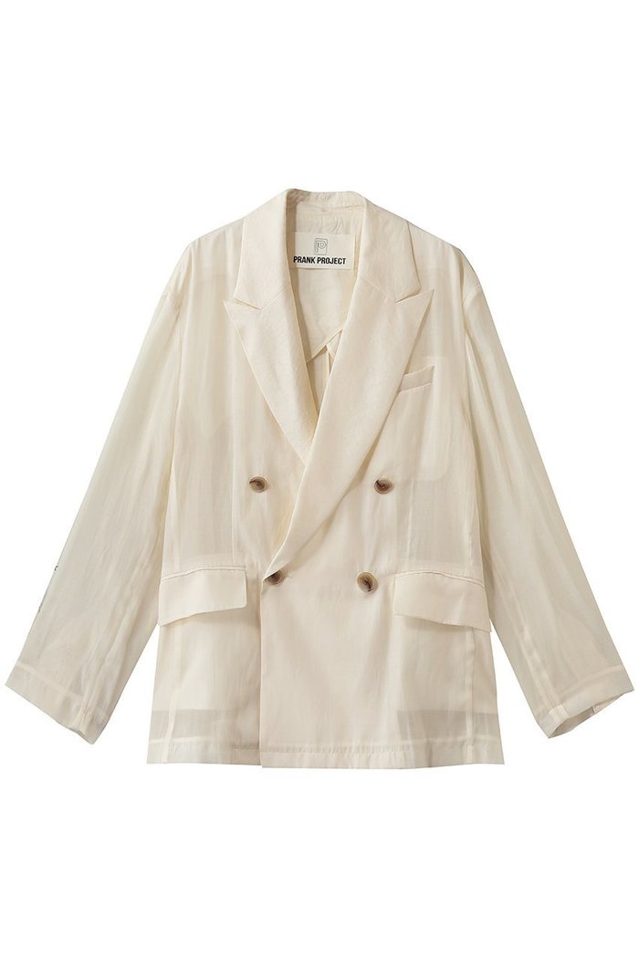 【プランク プロジェクト/PRANK PROJECT】のシルクブレンドシアージャケット インテリア・キッズ・メンズ・レディースファッション・服の通販 founy(ファニー) https://founy.com/ ファッション Fashion レディースファッション Fashion for Women アウター Coat / Outerwear Collection レディースジャケット・軽アウター Jackets カーディガン Cardigan, Knitwear サテン Satin, Glossy Fabric シルク Silk, 100% Silk ジャケット Jacket, Outerwear 新作・新入荷 New Arrivals / New In |ID: prp329100004932054 ipo3291000000037017943