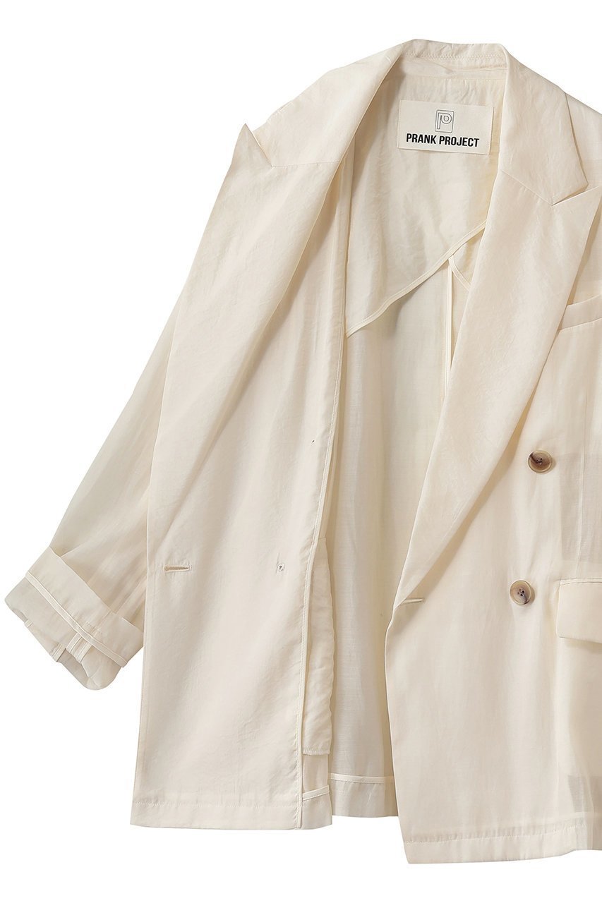 【プランク プロジェクト/PRANK PROJECT】のシルクブレンドシアージャケット 人気、トレンドファッション・服の通販 founy(ファニー) 　ファッション　Fashion　レディースファッション　Fashion for Women　アウター　Coat / Outerwear Collection　レディースジャケット・軽アウター　Jackets　カーディガン　Cardigan, Knitwear　サテン　Satin, Glossy Fabric　シルク　Silk, 100% Silk　ジャケット　Jacket, Outerwear　新作・新入荷　New Arrivals / New In　other-6|ID: prp329100004932054 ipo3291000000037017949