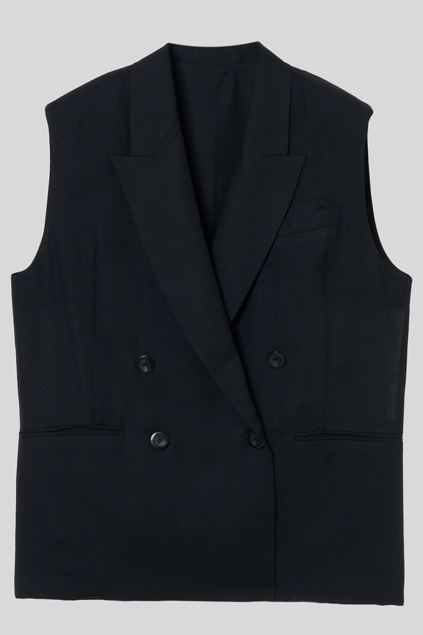 【イロット/IIROT】のシアー ジレ インテリア・キッズ・メンズ・レディースファッション・服の通販 founy(ファニー) 　ファッション　Fashion　レディースファッション　Fashion for Women　アウター　Coat / Outerwear Collection　レディースジャケット・軽アウター　Jackets　シアー　Sheer, See-Through　ジャケット　Jacket, Outerwear　フォルム　Silhouette, Form　ベスト　Vest, Waistcoat　新作・新入荷　New Arrivals / New In　ブラック|ID: prp329100004932055 ipo3291000000037017953