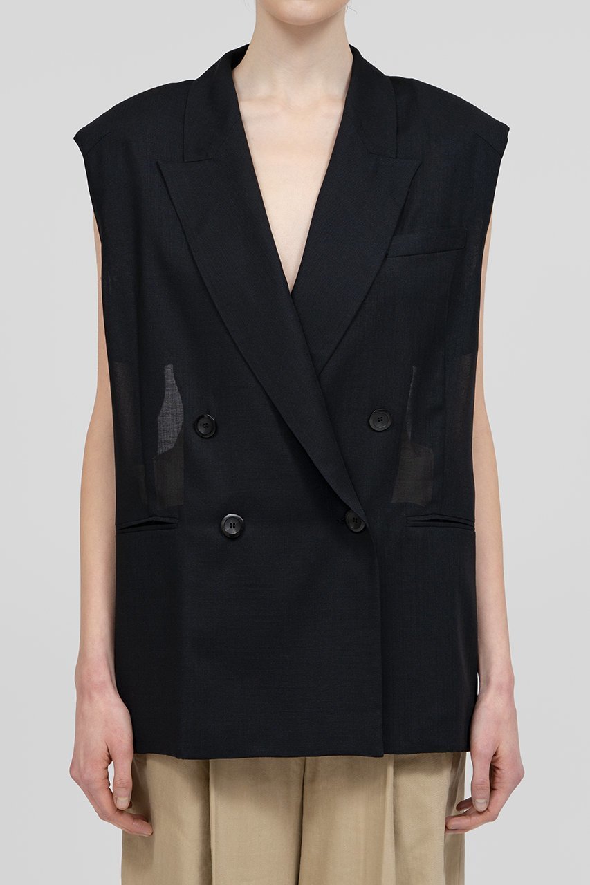 【イロット/IIROT】のシアー ジレ 人気、トレンドファッション・服の通販 founy(ファニー) 　ファッション　Fashion　レディースファッション　Fashion for Women　アウター　Coat / Outerwear Collection　レディースジャケット・軽アウター　Jackets　シアー　Sheer, See-Through　ジャケット　Jacket, Outerwear　フォルム　Silhouette, Form　ベスト　Vest, Waistcoat　新作・新入荷　New Arrivals / New In　other-5|ID: prp329100004932055 ipo3291000000037017957