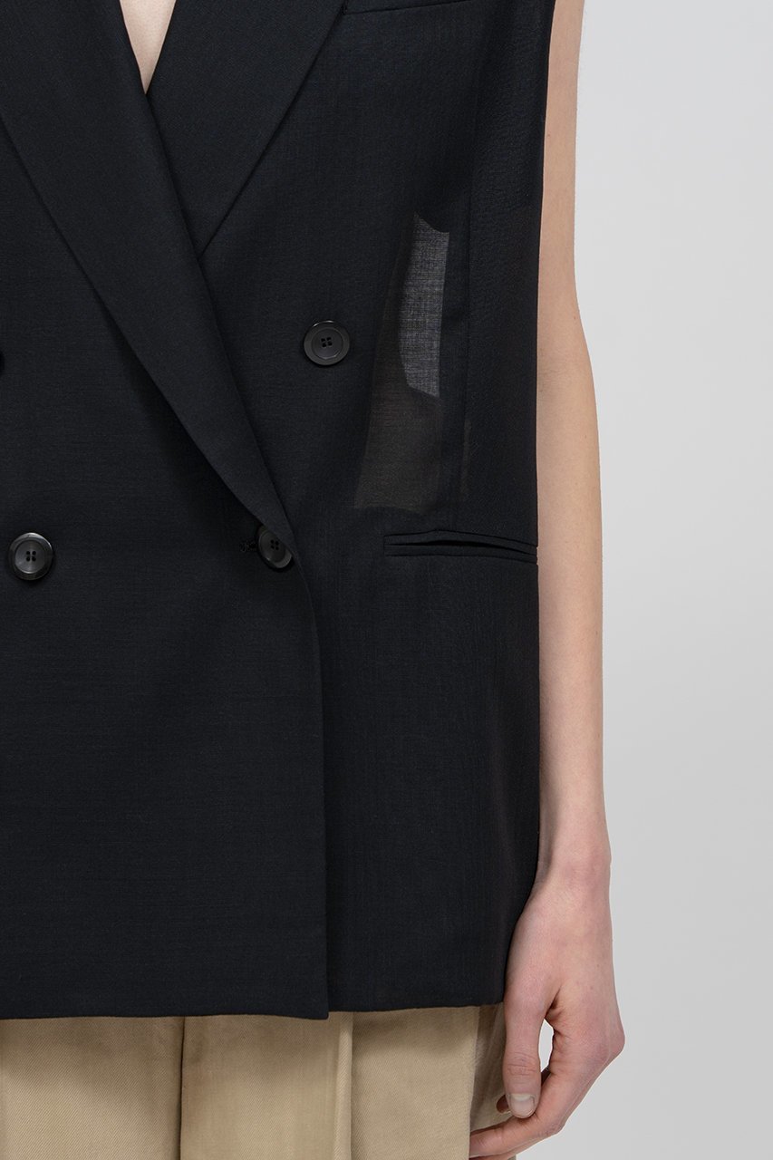 【イロット/IIROT】のシアー ジレ 人気、トレンドファッション・服の通販 founy(ファニー) 　ファッション　Fashion　レディースファッション　Fashion for Women　アウター　Coat / Outerwear Collection　レディースジャケット・軽アウター　Jackets　シアー　Sheer, See-Through　ジャケット　Jacket, Outerwear　フォルム　Silhouette, Form　ベスト　Vest, Waistcoat　新作・新入荷　New Arrivals / New In　other-6|ID: prp329100004932055 ipo3291000000037017958