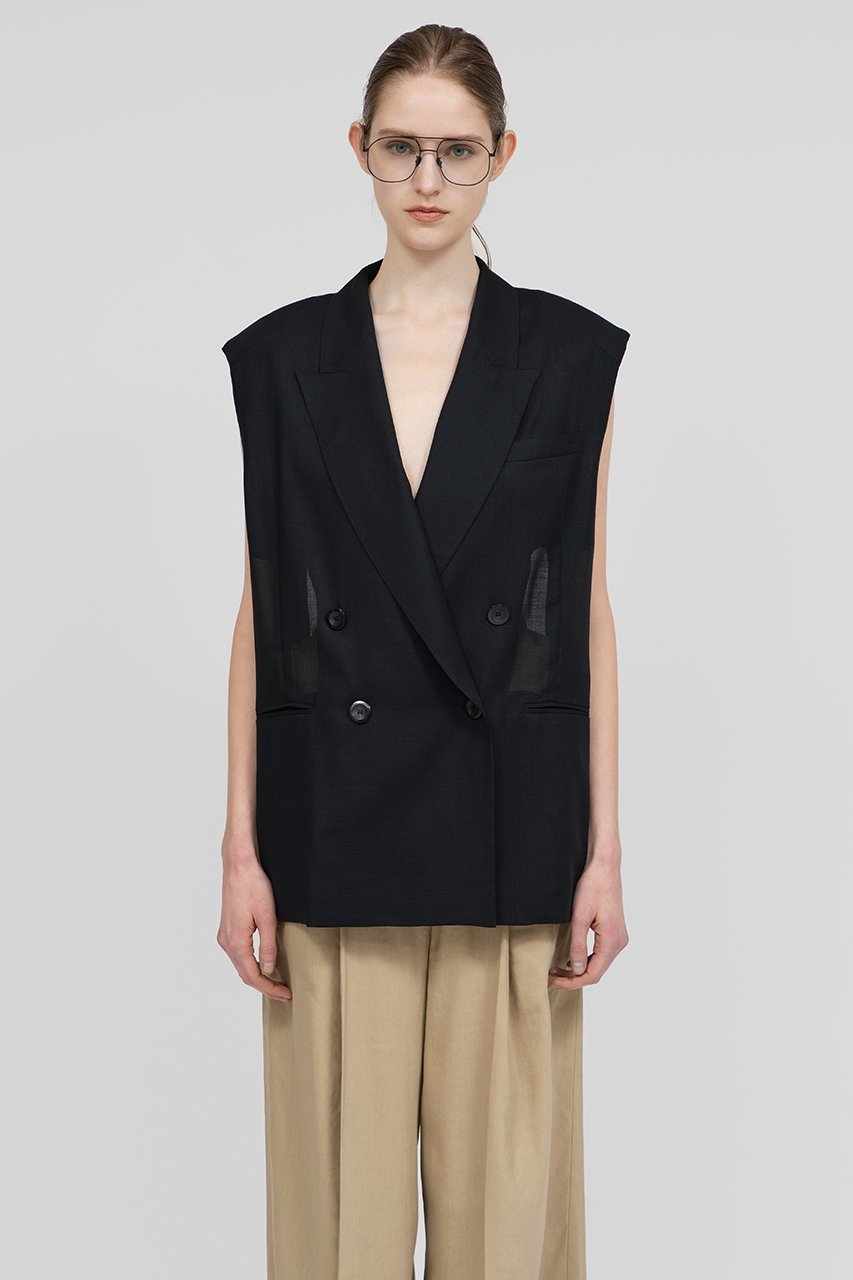 【イロット/IIROT】のシアー ジレ 人気、トレンドファッション・服の通販 founy(ファニー) 　ファッション　Fashion　レディースファッション　Fashion for Women　アウター　Coat / Outerwear Collection　レディースジャケット・軽アウター　Jackets　シアー　Sheer, See-Through　ジャケット　Jacket, Outerwear　フォルム　Silhouette, Form　ベスト　Vest, Waistcoat　新作・新入荷　New Arrivals / New In　other-7|ID: prp329100004932055 ipo3291000000037017959