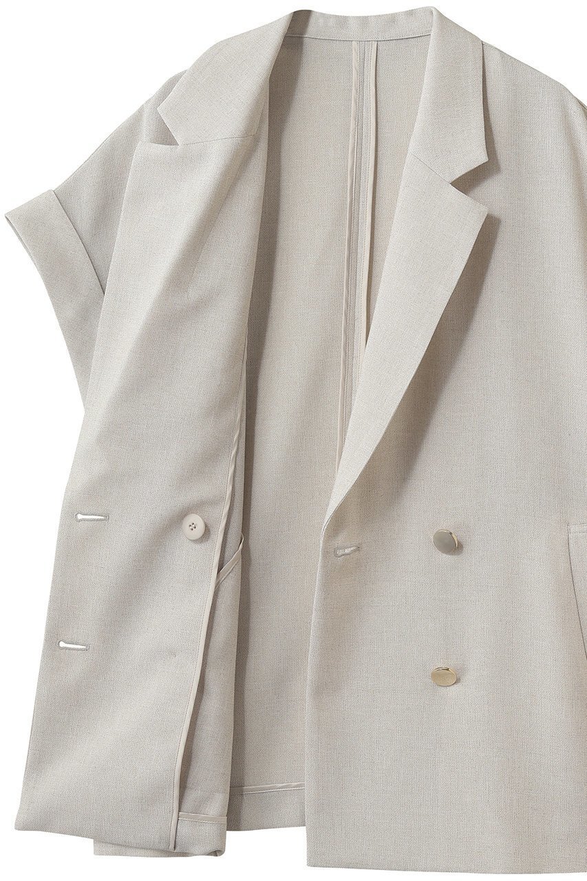 【アルアバイル/allureville】のスラブメッシュフレンチスリーブ A 人気、トレンドファッション・服の通販 founy(ファニー) 　ファッション　Fashion　レディースファッション　Fashion for Women　アウター　Coat / Outerwear Collection　レディースジャケット・軽アウター　Jackets　おすすめ　Recommended / Our Picks　ジャケット　Jacket, Outerwear　スリーブ　Sleeve, Long Sleeve / Short Sleeve　ダブル　Double, Double-Breasted　フレンチ　French, French Style　メッシュ　Mesh, Net Fabric　夏　Summer　新作・新入荷　New Arrivals / New In　長袖　Long Sleeve, Full Sleeve　other-6|ID: prp329100004932056 ipo3291000000037017967