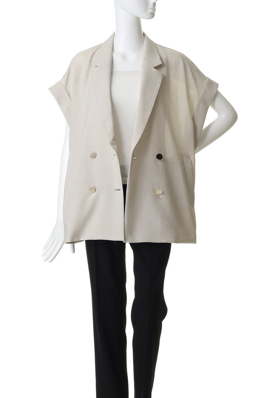 【アルアバイル/allureville】のスラブメッシュフレンチスリーブ A 人気、トレンドファッション・服の通販 founy(ファニー) 　ファッション　Fashion　レディースファッション　Fashion for Women　アウター　Coat / Outerwear Collection　レディースジャケット・軽アウター　Jackets　おすすめ　Recommended / Our Picks　ジャケット　Jacket, Outerwear　スリーブ　Sleeve, Long Sleeve / Short Sleeve　ダブル　Double, Double-Breasted　フレンチ　French, French Style　メッシュ　Mesh, Net Fabric　夏　Summer　新作・新入荷　New Arrivals / New In　長袖　Long Sleeve, Full Sleeve　other-7|ID: prp329100004932056 ipo3291000000037017968