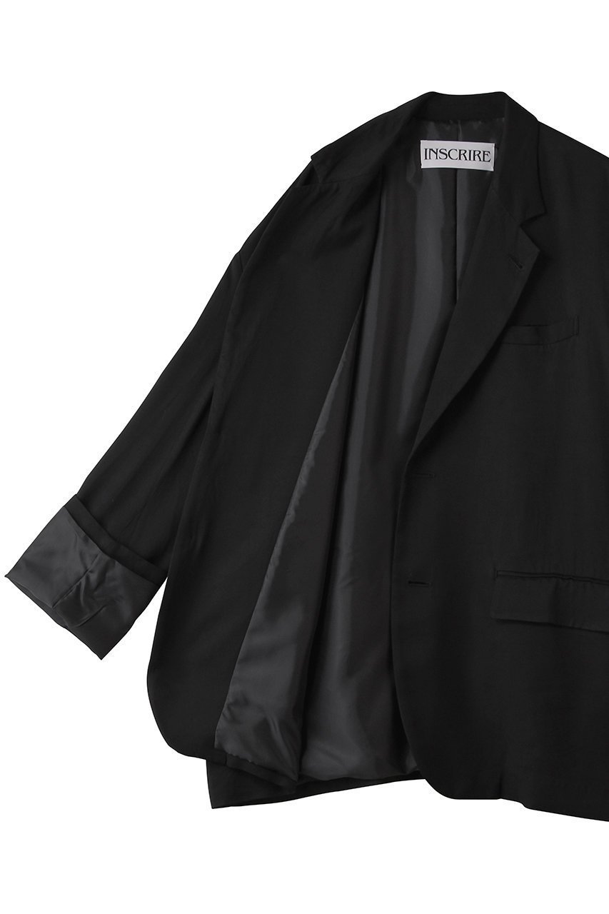 【アンスクリア/INSCRIRE】のヴィスコース オーバー サイズ ジャケット 人気、トレンドファッション・服の通販 founy(ファニー) 　ファッション　Fashion　レディースファッション　Fashion for Women　アウター　Coat / Outerwear Collection　レディースジャケット・軽アウター　Jackets　ショルダー　Shoulder, Shoulder Strap　ジャケット　Jacket, Outerwear　ドロップ　Drop Shoulder, Dropped Style　パーティ　Party, Party Style　ビジネス 仕事 通勤　Business / Work / Commuting　マニッシュ　Mannish, Boyish　リュクス　Luxury, Elegant, High-End, Chic　エレガント 上品　Elegant　新作・新入荷　New Arrivals / New In　other-6|ID: prp329100004932057 ipo3291000000037017975