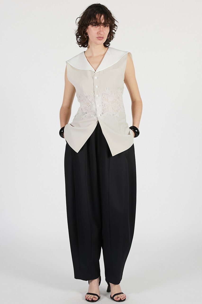 【プランク プロジェクト/PRANK PROJECT】のレースコンビセーラージレ / Lace Combo Sailor Gilet 人気、トレンドファッション・服の通販 founy(ファニー) 　ファッション　Fashion　レディースファッション　Fashion for Women　アウター　Coat / Outerwear Collection　レディースジャケット・軽アウター　Jackets　おすすめ　Recommended / Our Picks　ジャケット　Jacket, Outerwear　ストライプ　Stripe, Striped Pattern　ベスト　Vest, Waistcoat　マニッシュ　Mannish, Boyish　レース　Lace, Lace Fabric　夏　Summer　新作・新入荷　New Arrivals / New In　other-7|ID: prp329100004932058 ipo3291000000037017986