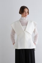 【ル フィル/LE PHIL】のコンフォートダブルクロススクエアカラージレ 人気、トレンドファッション・服の通販 founy(ファニー) ファッション Fashion レディースファッション Fashion for Women アウター Coat / Outerwear Collection レディースジャケット・軽アウター Jackets コンパクト Compact, Small Size ジャケット Jacket, Outerwear スクエア Square, Square Shape スタンダード Standard, Basic ダブル Double, Double-Breasted ビッグ Big, Oversized フェイス Face, Facial Design フェミニン Feminine, Girly 再入荷 Restock / Back in Stock thumbnail ホワイト|ID: prp329100004932059 ipo3291000000037017989