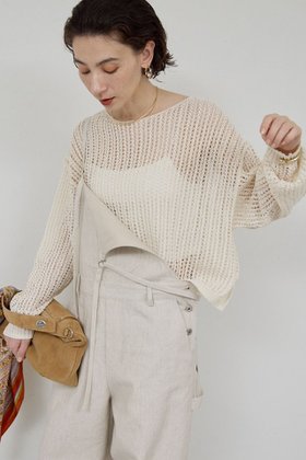 【ガリャルダガランテ/GALLARDAGALANTE】 レーシーメッシュニット人気、トレンドファッション・服の通販 founy(ファニー) ファッション Fashion レディースファッション Fashion for Women トップス・カットソー Cut & Sew Tops ニット Knit Tops & Sweaters カジュアルプルオーバー・ニットトップス Pullovers & Knit Tops / Casual Pullovers メッシュ Mesh, Net Fabric エレガント 上品 Elegant 新作・新入荷 New Arrivals / New In |ID:prp329100004932061