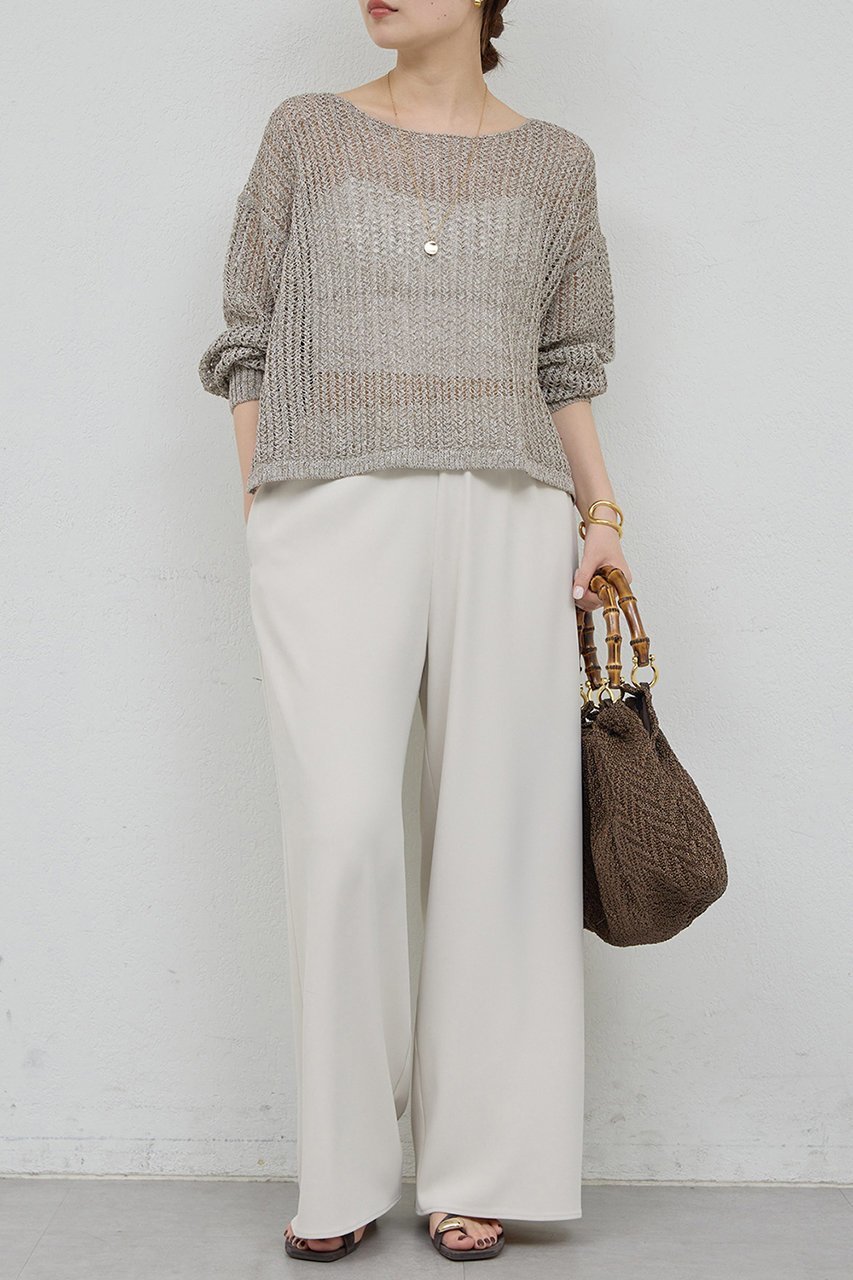 【ガリャルダガランテ/GALLARDAGALANTE】のレーシーメッシュニット 人気、トレンドファッション・服の通販 founy(ファニー) 　ファッション　Fashion　レディースファッション　Fashion for Women　トップス・カットソー　Cut & Sew Tops　ニット　Knit Tops & Sweaters　カジュアルプルオーバー・ニットトップス　Pullovers & Knit Tops / Casual Pullovers　メッシュ　Mesh, Net Fabric　エレガント 上品　Elegant　新作・新入荷　New Arrivals / New In　other-2|ID: prp329100004932061 ipo3291000000037018011