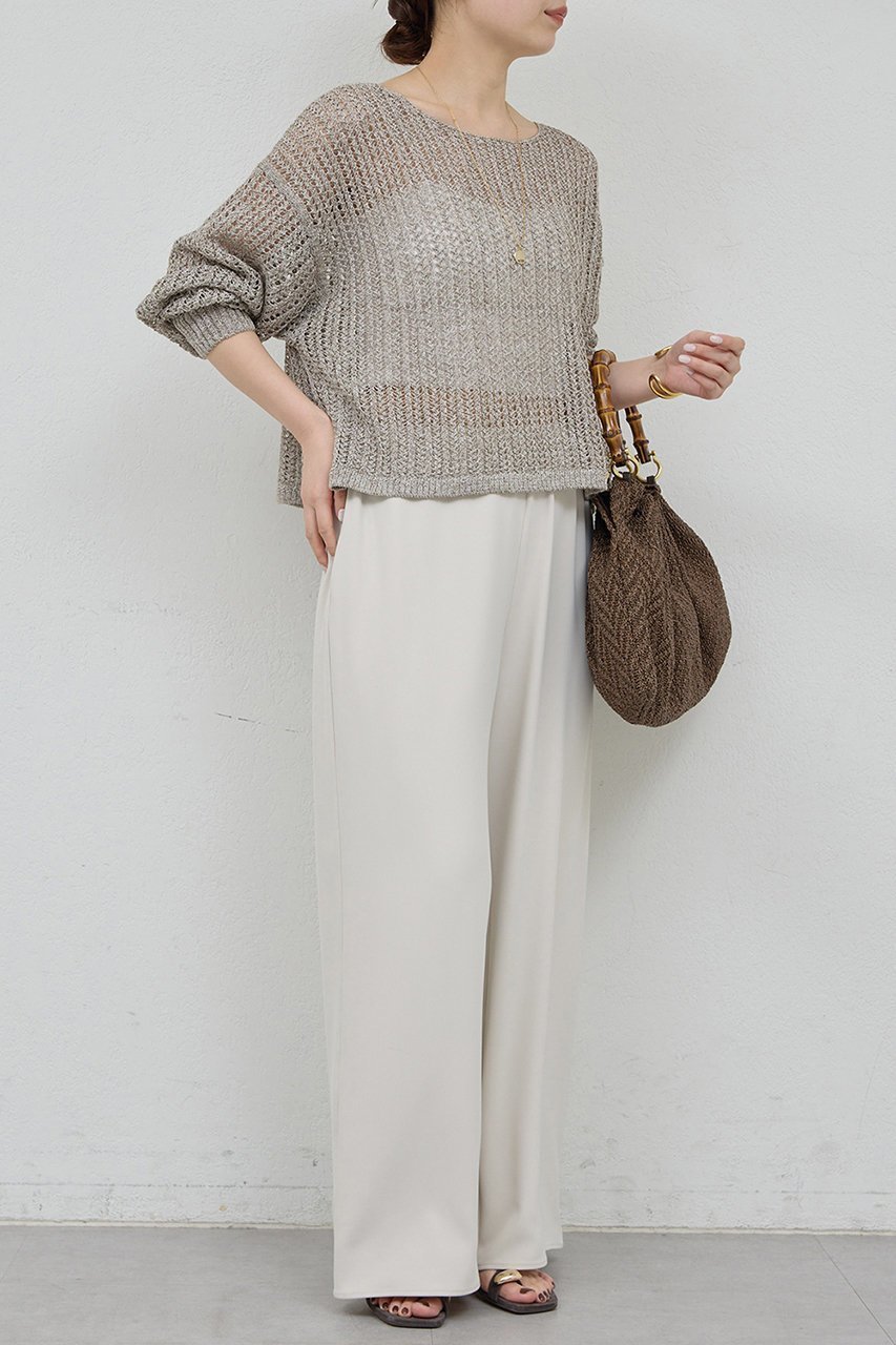 【ガリャルダガランテ/GALLARDAGALANTE】のレーシーメッシュニット 人気、トレンドファッション・服の通販 founy(ファニー) 　ファッション　Fashion　レディースファッション　Fashion for Women　トップス・カットソー　Cut & Sew Tops　ニット　Knit Tops & Sweaters　カジュアルプルオーバー・ニットトップス　Pullovers & Knit Tops / Casual Pullovers　メッシュ　Mesh, Net Fabric　エレガント 上品　Elegant　新作・新入荷　New Arrivals / New In　other-3|ID: prp329100004932061 ipo3291000000037018012