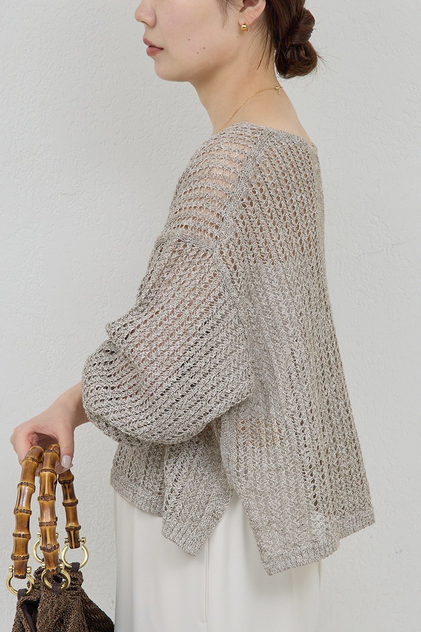 【ガリャルダガランテ/GALLARDAGALANTE】のレーシーメッシュニット 人気、トレンドファッション・服の通販 founy(ファニー) 　ファッション　Fashion　レディースファッション　Fashion for Women　トップス・カットソー　Cut & Sew Tops　ニット　Knit Tops & Sweaters　カジュアルプルオーバー・ニットトップス　Pullovers & Knit Tops / Casual Pullovers　メッシュ　Mesh, Net Fabric　エレガント 上品　Elegant　新作・新入荷　New Arrivals / New In　other-6|ID: prp329100004932061 ipo3291000000037018015