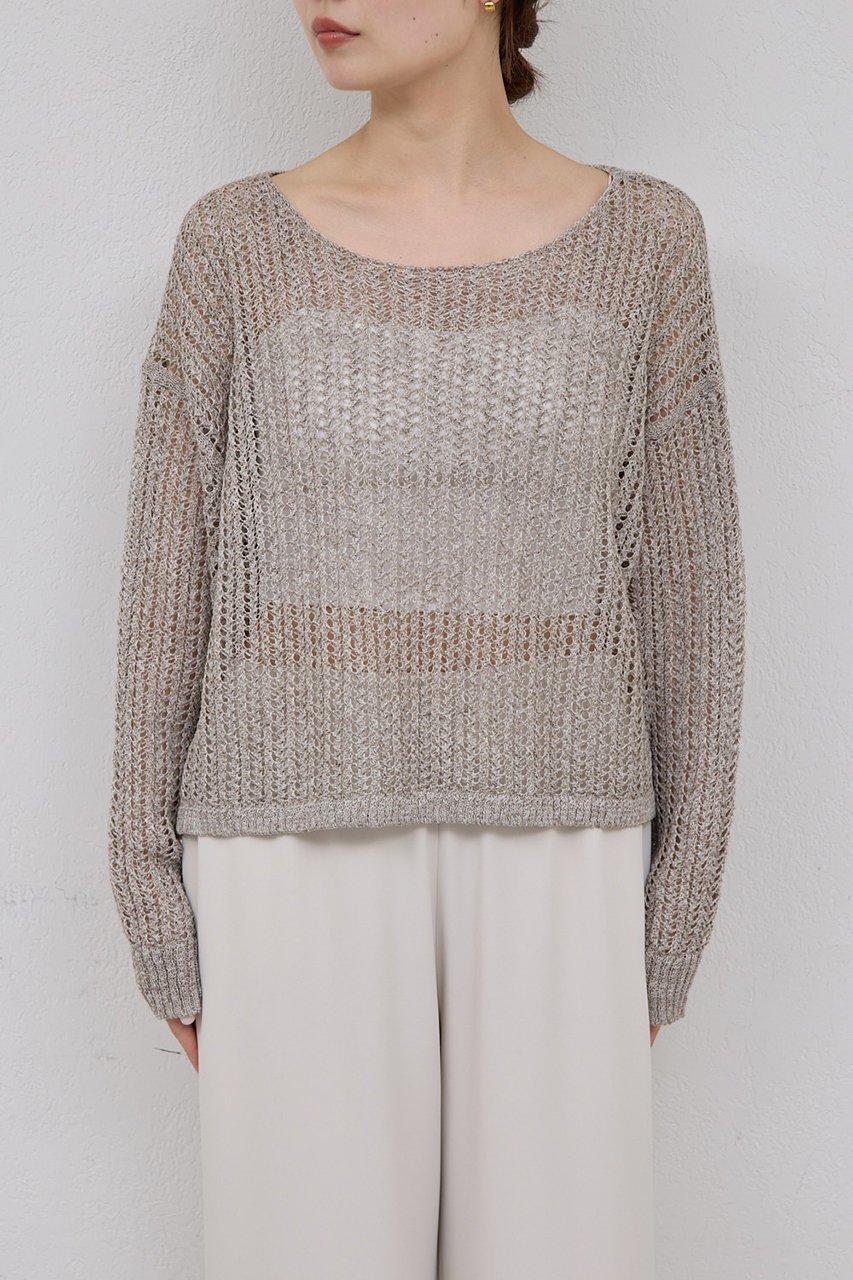 【ガリャルダガランテ/GALLARDAGALANTE】のレーシーメッシュニット 人気、トレンドファッション・服の通販 founy(ファニー) 　ファッション　Fashion　レディースファッション　Fashion for Women　トップス・カットソー　Cut & Sew Tops　ニット　Knit Tops & Sweaters　カジュアルプルオーバー・ニットトップス　Pullovers & Knit Tops / Casual Pullovers　メッシュ　Mesh, Net Fabric　エレガント 上品　Elegant　新作・新入荷　New Arrivals / New In　other-8|ID: prp329100004932061 ipo3291000000037018017