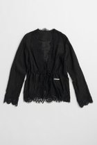【プランク プロジェクト/PRANK PROJECT】のドットジャガードレースカーディガン / Dot Jacquard Lace Cardigan BLK(ブラック)|ID: prp329100004932062 ipo3291000000037018019