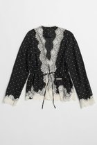 【プランク プロジェクト/PRANK PROJECT】のドットジャガードレースカーディガン / Dot Jacquard Lace Cardigan MLT(マルチカラー)|ID: prp329100004932062 ipo3291000000037018021