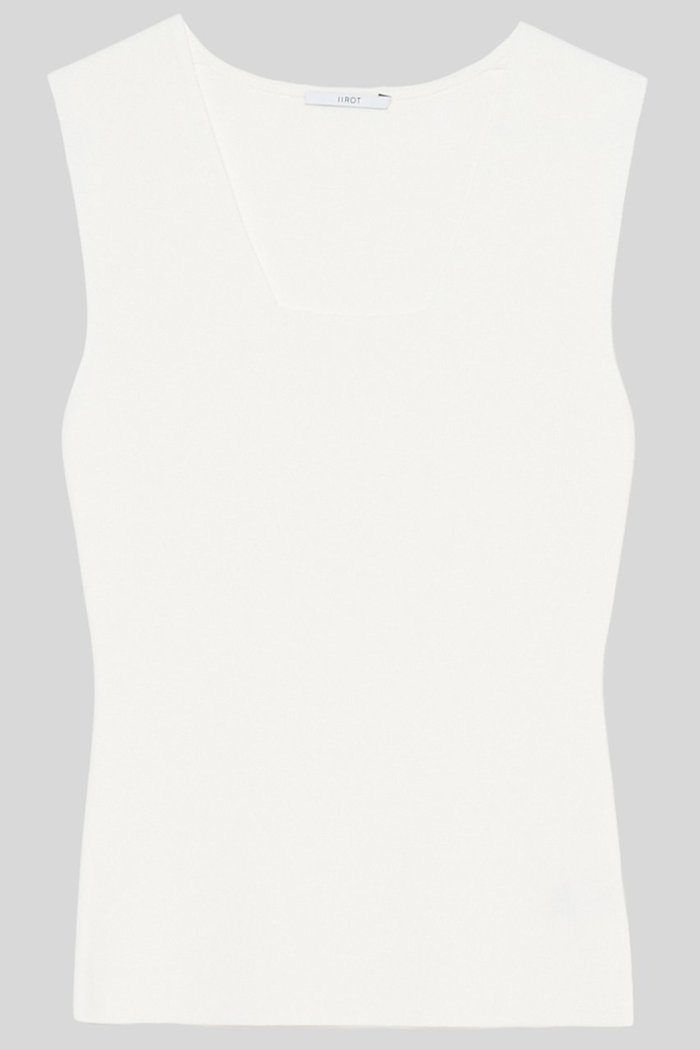 【イロット/IIROT】のスクエア ニット インテリア・キッズ・メンズ・レディースファッション・服の通販 founy(ファニー) https://founy.com/ ファッション Fashion レディースファッション Fashion for Women トップス・カットソー Cut & Sew Tops ニット Knit Tops & Sweaters カジュアルプルオーバー・ニットトップス Pullovers & Knit Tops / Casual Pullovers とろみ Fluid, Flowy Fabric なめらか Smooth, Silky Texture インナー Innerwear ジャケット Jacket, Outerwear スクエア Square, Square Shape タンク Tank Top, Sleeveless Top デコルテ Décolleté, Neckline バランス Balance, Style Balance 夏 Summer 新作・新入荷 New Arrivals / New In 春 Spring S/S・春夏 SS, Spring/Summer, Warm Season |ID: prp329100004932063 ipo3291000000037018029