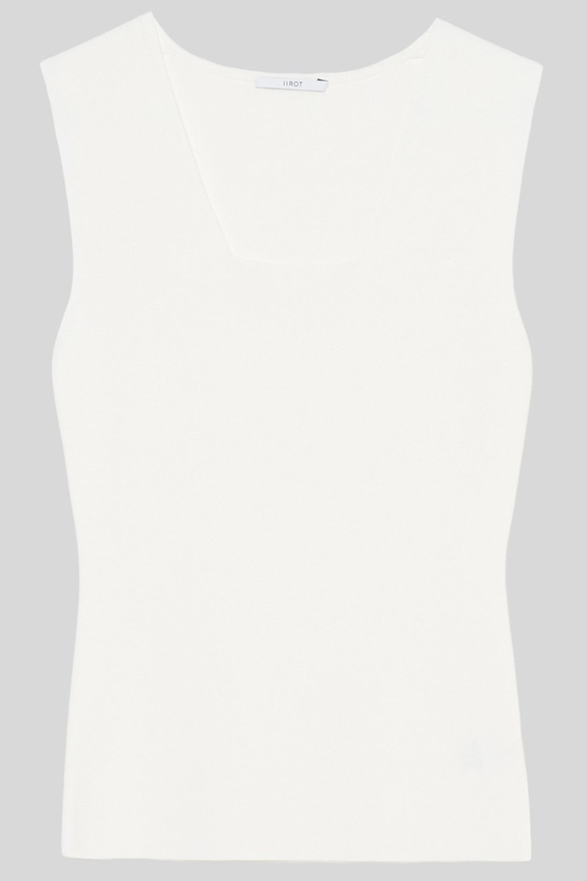 【イロット/IIROT】のスクエア ニット 人気、トレンドファッション・服の通販 founy(ファニー) 　ファッション　Fashion　レディースファッション　Fashion for Women　トップス・カットソー　Cut & Sew Tops　ニット　Knit Tops & Sweaters　カジュアルプルオーバー・ニットトップス　Pullovers & Knit Tops / Casual Pullovers　とろみ　Fluid, Flowy Fabric　なめらか　Smooth, Silky Texture　インナー　Innerwear　ジャケット　Jacket, Outerwear　スクエア　Square, Square Shape　タンク　Tank Top, Sleeveless Top　デコルテ　Décolleté, Neckline　バランス　Balance, Style Balance　夏　Summer　新作・新入荷　New Arrivals / New In　春　Spring　S/S・春夏　SS, Spring/Summer, Warm Season　 other-1|ID: prp329100004932063 ipo3291000000037018029