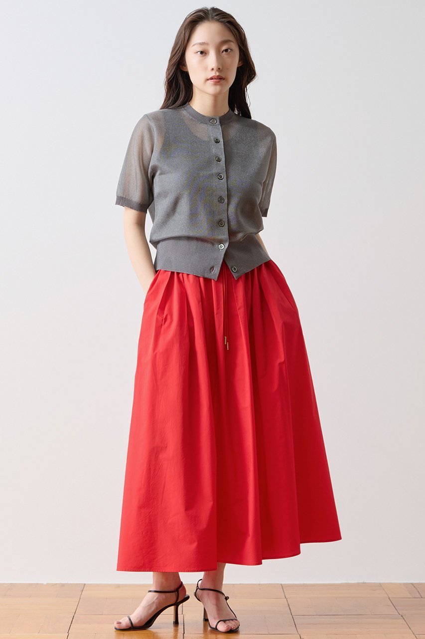 【ティアラ/Tiara】のシアーカーディガン インテリア・キッズ・メンズ・レディースファッション・服の通販 founy(ファニー) 　ファッション　Fashion　レディースファッション　Fashion for Women　トップス・カットソー　Cut & Sew Tops　ニット　Knit Tops & Sweaters　カーディガン・羽織り　Layered Style Cardigans　おすすめ　Recommended / Our Picks　カーディガン　Cardigan, Knitwear　シアー　Sheer, See-Through　タイトスカート　Pencil Skirt, Tight Skirt　エレガント 上品　Elegant　半袖　Short Sleeve, Half Sleeve　夏　Summer　新作・新入荷　New Arrivals / New In　チャコールグレー|ID: prp329100004932065 ipo3291000000037018046